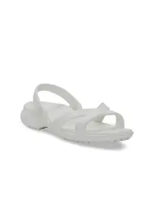 Crocs Meleen  Women Off-White Solid Open Toe Flats