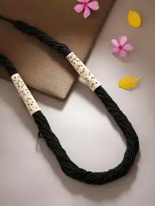 Bamboo Tree Jewels Black Metal Handcrafted Necklace