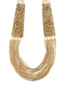 Bamboo Tree Jewels Gold-Toned Handcrafted Necklace