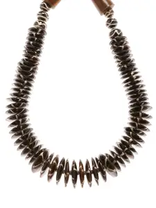 Bamboo Tree Jewels Brown Handcrafted Beaded Necklace
