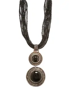 Bamboo Tree Jewels Black Handcrafted Necklace