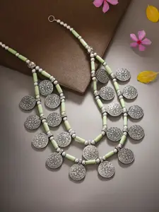 Bamboo Tree Jewels Bamboo Tree Silver-Toned Handcrafted Necklace