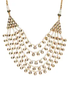 Bamboo Tree Jewels Gold-Toned Handcrafted Necklace