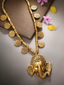 Bamboo Tree Jewels Bamboo Tree Gold-Toned Handcrafted Necklace