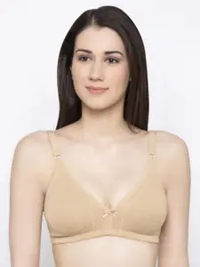 Candyskin Nude-Coloured Solid Non-Wired Non Padded Sustainable Everyday Bra CSOL-01NUDE