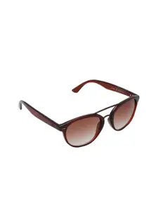 GIO COLLECTION Women Brown Oval Sunglasses GL5063C10