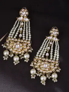 Tistabene White & Gold-Plated Classic Drop Earrings