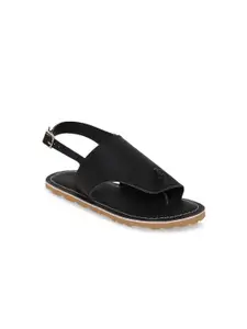 Tiber Taber Boys Black Sandals