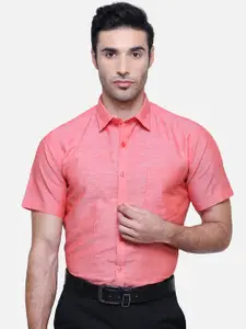 Southbay Men Pink Smart Tailored Fit Solid Formal Shirt