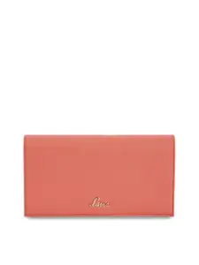 Lavie Women Orange Solid Two Fold Wallet