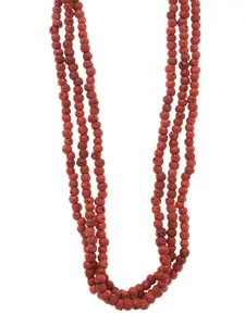 Bamboo Tree Jewels Red Handcrafted Necklace