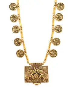 Bamboo Tree Jewels Gold-Toned Handcrafted Necklace