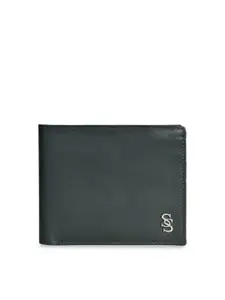 Second SKIN Men Green Solid Two Fold Wallet