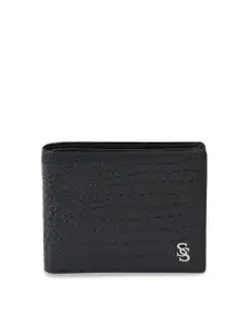 Second SKIN Men Black Solid Two Fold Wallet