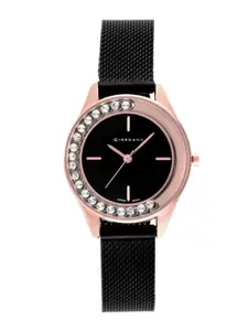 GIORDANO Women Black Analogue Watch