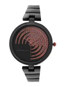 GIORDANO Women Black Analogue Watch C2196-33