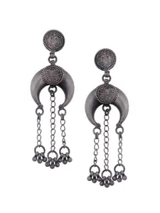 Silvermerc Designs 9.25 Sterling Silver Drop Earrings with Oxidised Silver-Plating