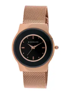 GIORDANO Women Black Analogue Watch R4008-22