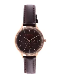 GIORDANO Women Brown Analogue Watch GD-2029-03