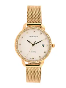 GIORDANO Women White Analogue Watch