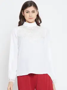 Camey Women White Solid Top