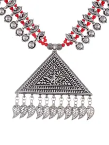 Silvermerc Designs Silver-Toned German Silver Oxidised Necklace