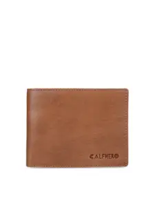 CALFNERO Men Brown Solid Two Fold Leather Wallet