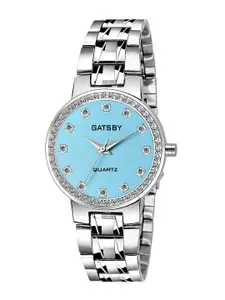 Gatsby Women Blue Embellished Analogue Watch GTL026