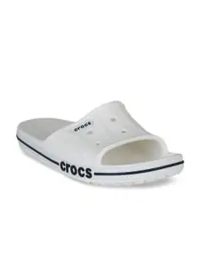 Crocs Women White Solid Sliders
