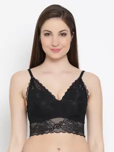 Clovia Lace Padded Non-Wired Bralette