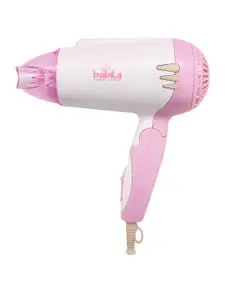 Babila Women White & Pink Super Shine Hair Dryer 1200W