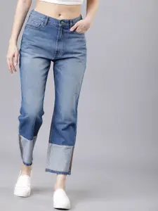 Tokyo Talkies Women Blue Slim Fit Mid-Rise Clean Look Jeans