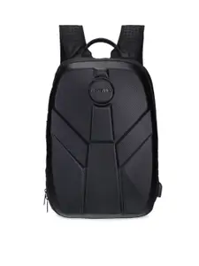 Nasher Miles Unisex Black Textured Etna Laptop Backpack 24 L