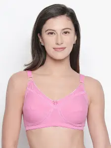Bodycare Pack of 2 Pink Solid Non-Wired Non Padded Everyday Bra E5584RARA