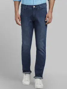 Parx Men Blue Slim Fit Mid-Rise Clean Look Jeans