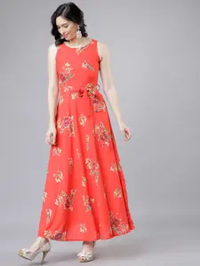 Tokyo Talkies Women Red Maxi Dress