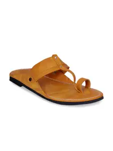PANAHI Men Camel Brown Sandals
