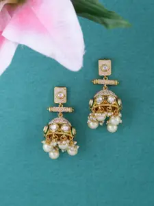 Tistabene Gold-Plated Dome Shaped Jhumkas