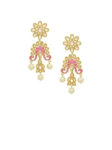 Tistabene Gold-Plated Floral Drop Earrings