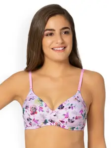 Amante Floral Print Padded Wirefree Level 1 Push Up Bra 8903129215565