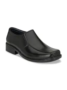 Azzaro Black Men Black Slip-On Formal Shoes