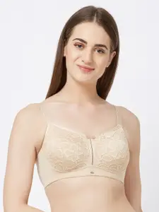 SOIE Full Coverage Padded Non-Wired Lace Bra