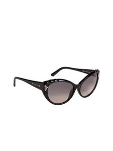 SWAROVSKI Women Cateye Sunglasses SK0055 58 01B