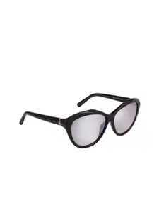 SWAROVSKI Women Grey Cateye Sunglasses SK0136 58 01C