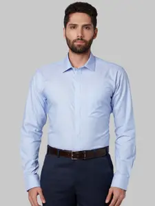 Park Avenue Men Blue Slim Fit Printed Formal Shirt