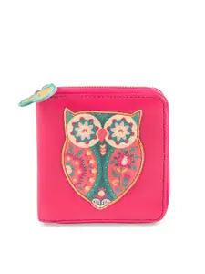 Chumbak Women Pink Printed Zip Around Wallet