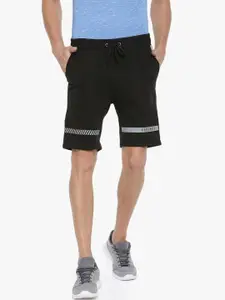 Force NXT Men Black Solid Regular Fit Regular Shorts