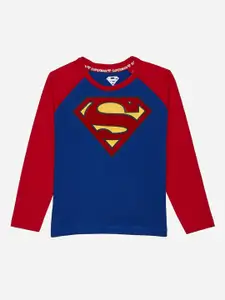 Superman featured Red  Tshirt for Boys