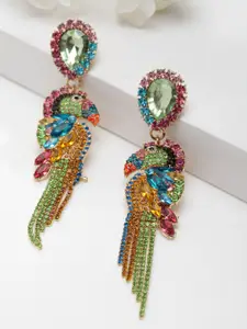 AVANT-GARDE PARIS Multicoloured Gold-Plated Quirky Drop Earrings