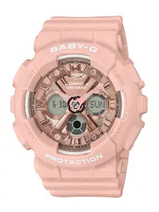 Casio Baby-G Women Rose Gold Analogue and Digital watch BX167 BA-130-4ADR